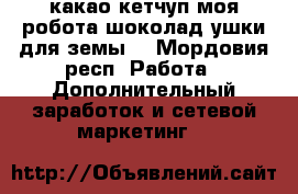 какао,кетчуп,моя робота,шоколад,ушки для земы. - Мордовия респ. Работа » Дополнительный заработок и сетевой маркетинг   